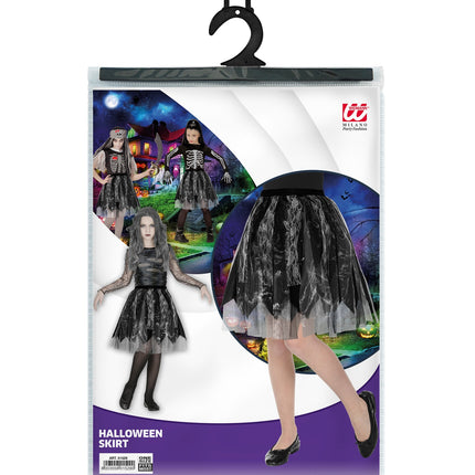 Widmann SRL Halloween rok zwart kind Linda