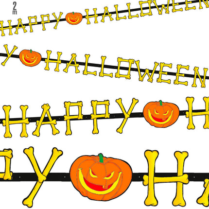 Widmann SRL Halloween slinger Happy Halloween
