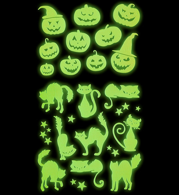 Widmann SRL Halloween stickers glow in the dark