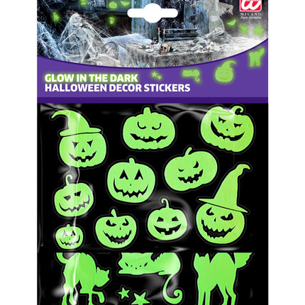 Widmann SRL Halloween stickers glow in the dark
