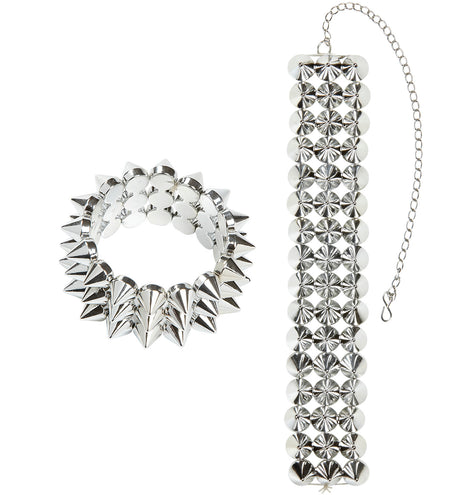 Widmann SRL Halsband en armband met spijkers