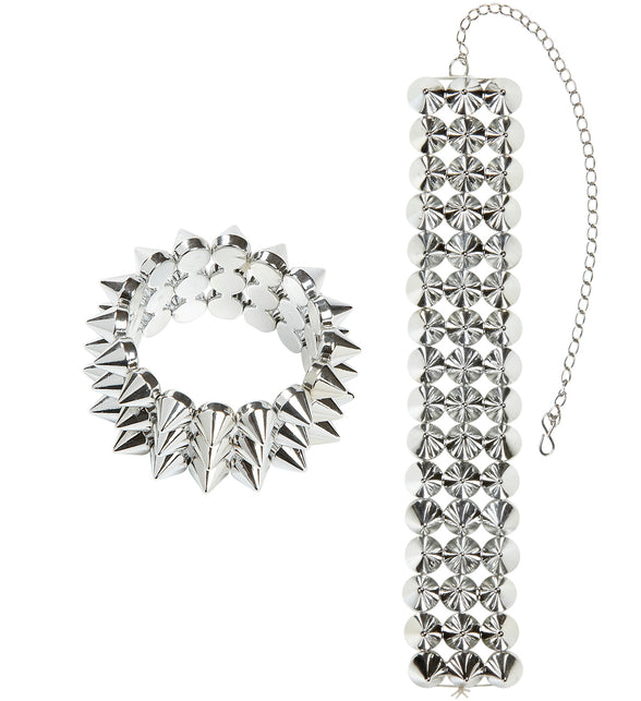 Widmann SRL Halsband en armband met spijkers