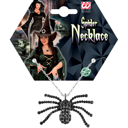 Widmann SRL Halsketting halloween met spin