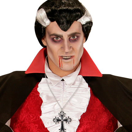 Widmann SRL Halsketting zwart met strass