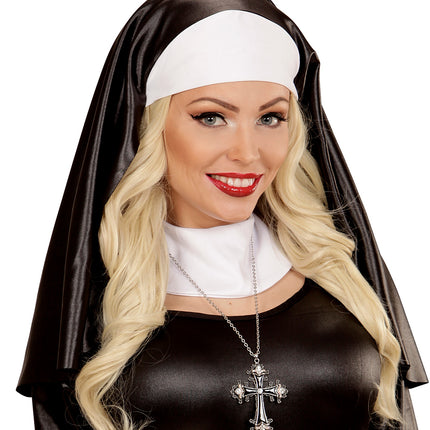 Widmann SRL Halsketting zwart met strass