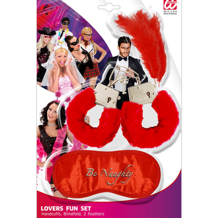 Widmann SRL Handboeien met blinddoek liefde