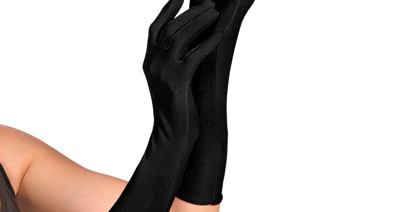 Widmann SRL Handschoenen lycra 37cm zwart