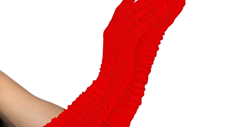 Widmann SRL handschoenen plisse lycra rood