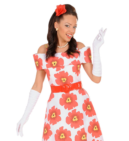 Widmann SRL handschoenen plisse lycra wit