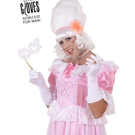 Widmann SRL handschoenen plisse lycra wit