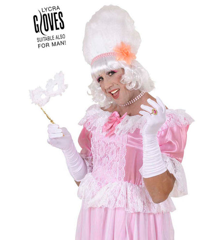 Widmann SRL handschoenen plisse lycra wit