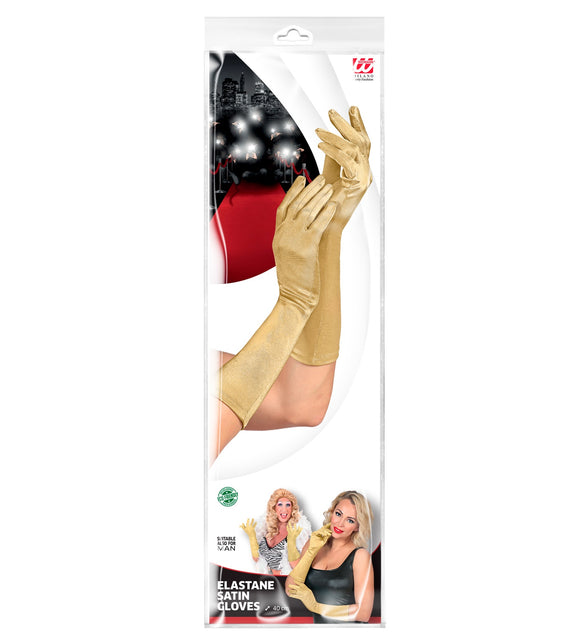 Widmann SRL Handschoenen satijn elastisch goud