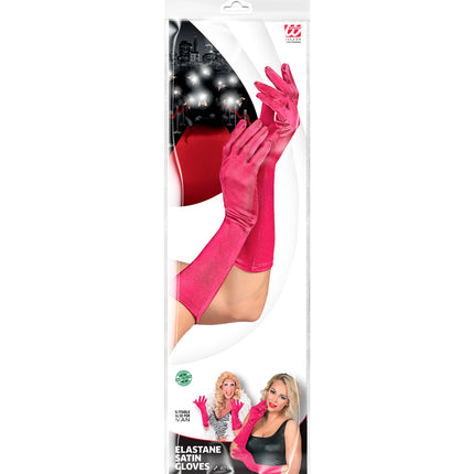 Widmann SRL Handschoenen satijn elastisch roze