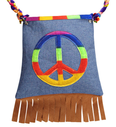 Widmann SRL Handtas hippie peaceteken