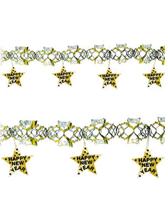 Widmann SRL Happy new year laser slinger goud 3 meter