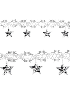 Widmann SRL Happy new year laser slinger zilver 3 meter