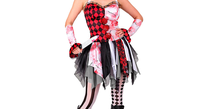 Widmann SRL Harlekijn jurkje halloween