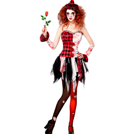 Widmann SRL Harlekijn jurkje halloween