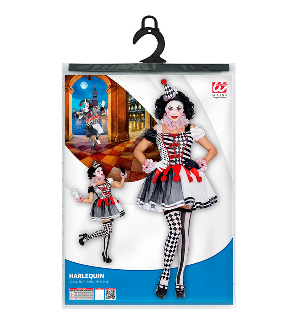 Widmann SRL Harlekijn kostuum dames luxe