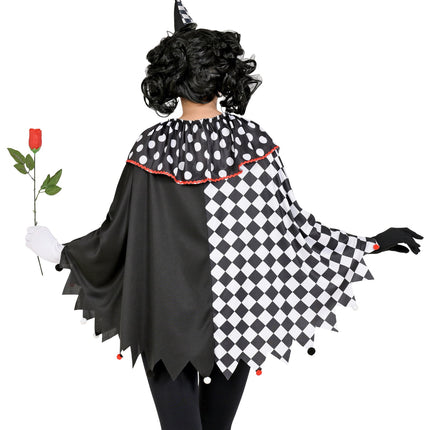 Widmann SRL Harlekijn poncho volwassenen