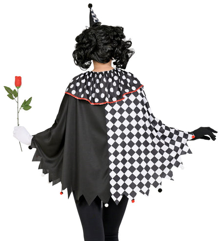 Widmann SRL Harlekijn poncho volwassenen