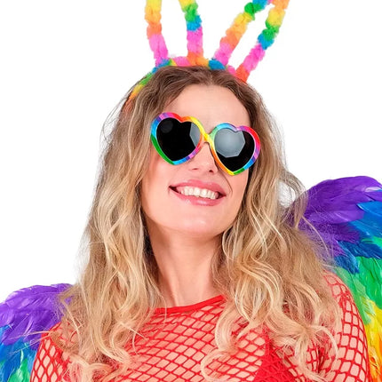 Widmann SRL Hartjes bril regenboog Ilse