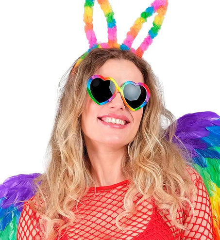 Widmann SRL Hartjes bril regenboog Ilse