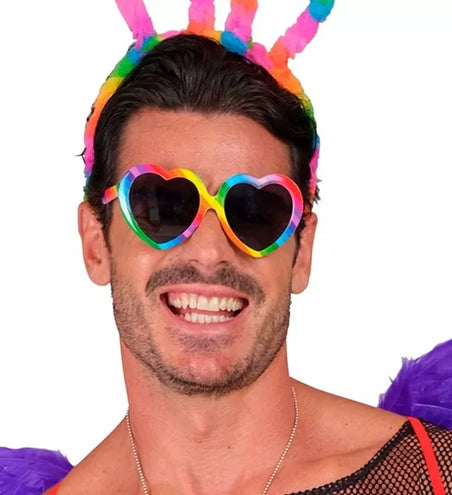 Widmann SRL Hartjes bril regenboog Ilse