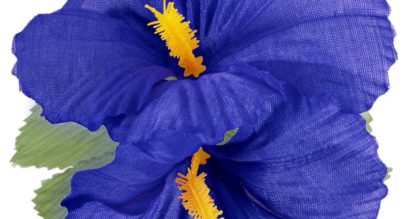 Widmann SRL Hawaii bloem haarclip donker blauw