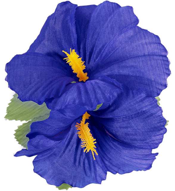 Widmann SRL Hawaii bloem haarclip donker blauw