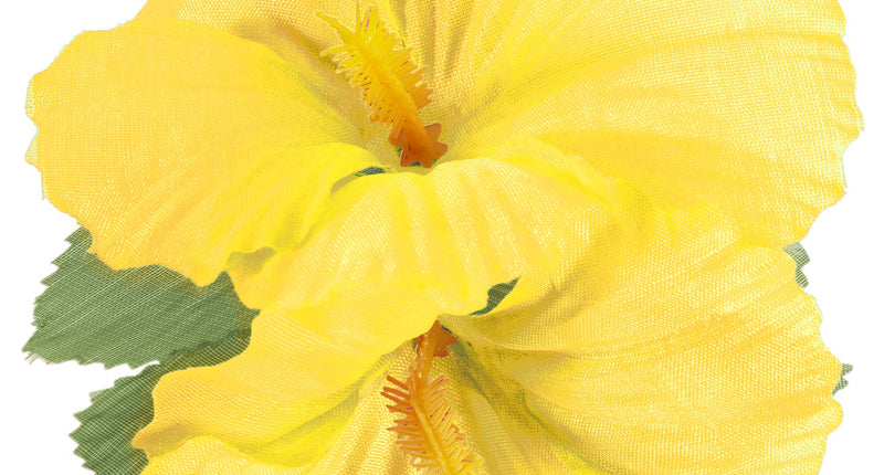 Widmann SRL Hawaii bloem haarclip geel