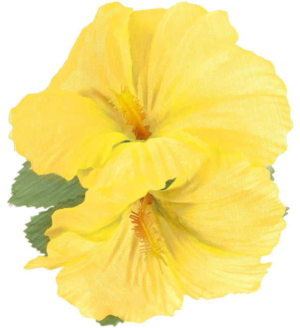 Widmann SRL Hawaii bloem haarclip geel