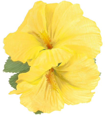 Widmann SRL Hawaii bloem haarclip geel