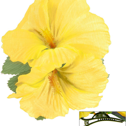 Widmann SRL Hawaii bloem haarclip geel