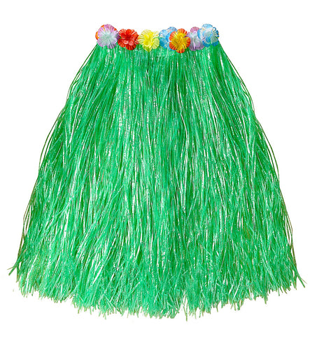 Widmann SRL Hawaii rok groen met bloemenriem lang