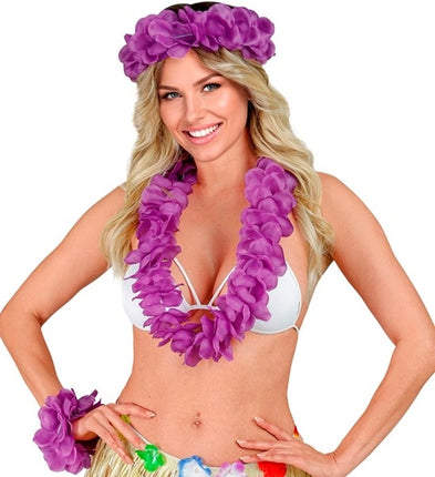 Widmann SRL Hawaii set paars Fleur