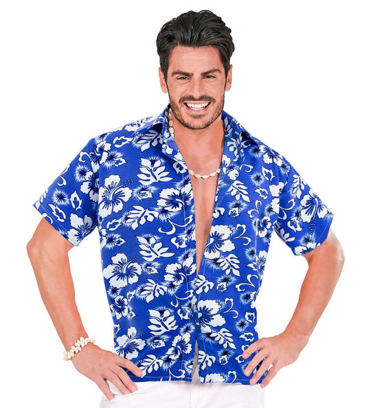 Widmann SRL Hawaii shirt blauw tropical Danny