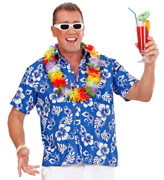 Widmann SRL Hawaii shirt blauw tropical Danny