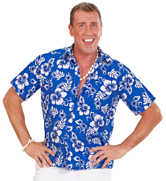 Widmann SRL Hawaii shirt blauw tropical Danny