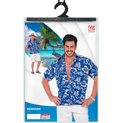 Widmann SRL Hawaii shirt blauw tropical Danny