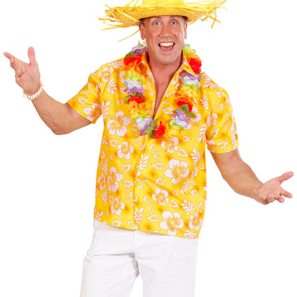 Widmann SRL Hawaii shirt geel tropical Danny