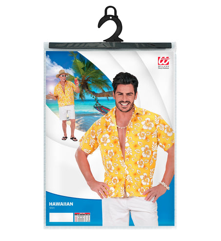 Widmann SRL Hawaii shirt geel tropical Danny