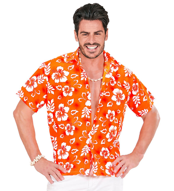 Widmann SRL Hawaii shirt oranje tropical Danny