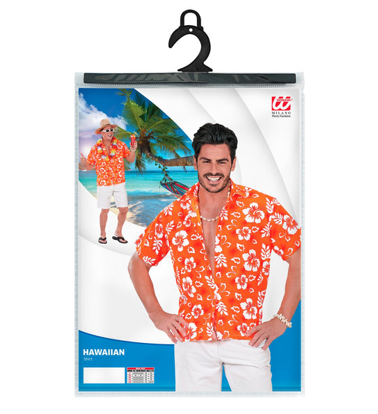 Widmann SRL Hawaii shirt oranje tropical Danny