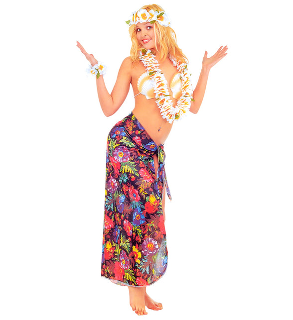 Widmann SRL Hawaiiaanse Pareo rok zwart