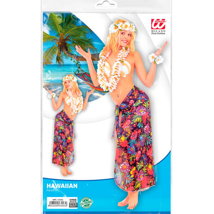 Widmann SRL Hawaiiaanse Pareo rok zwart