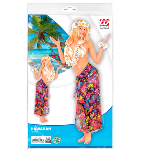 Widmann SRL Hawaiiaanse Pareo rok zwart