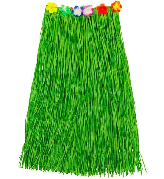 Widmann SRL Hawaiirokje groen met bloemenriem 80cm Eva