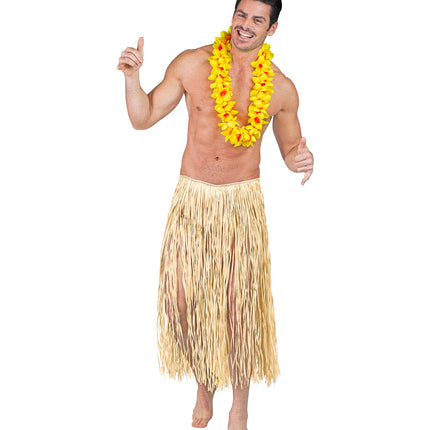 Widmann SRL Hawaiirokje naturel lang volwassenen