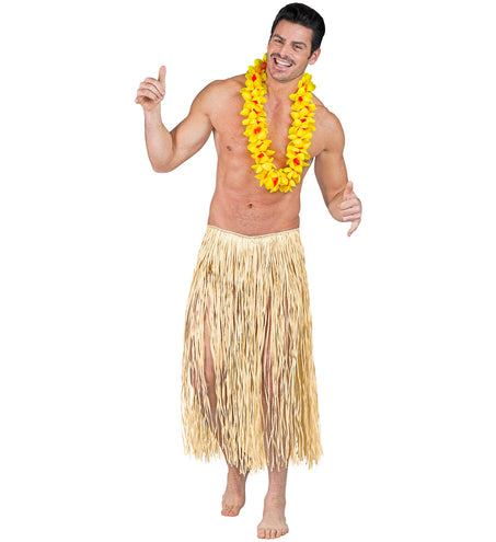 Widmann SRL Hawaiirokje naturel lang volwassenen